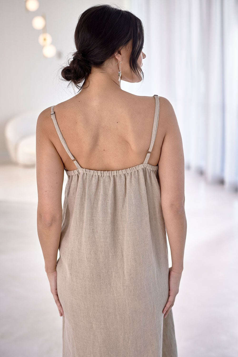 Fundamental Linen Midi - Natural