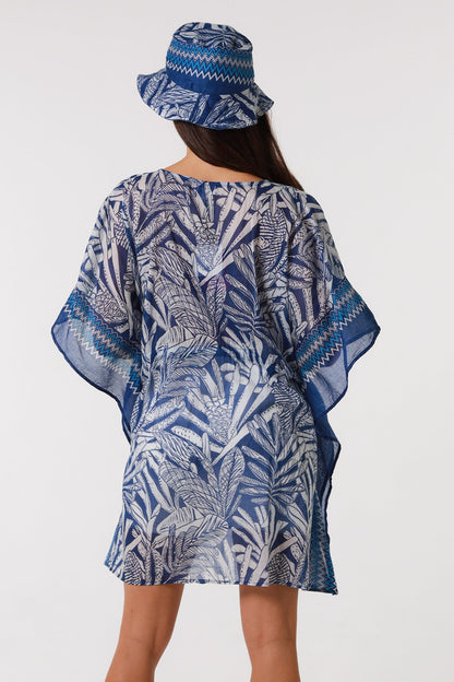 Bianca cotton Kaftan dress & Hat Set