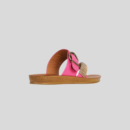 Bria Sandal in Fuchsia