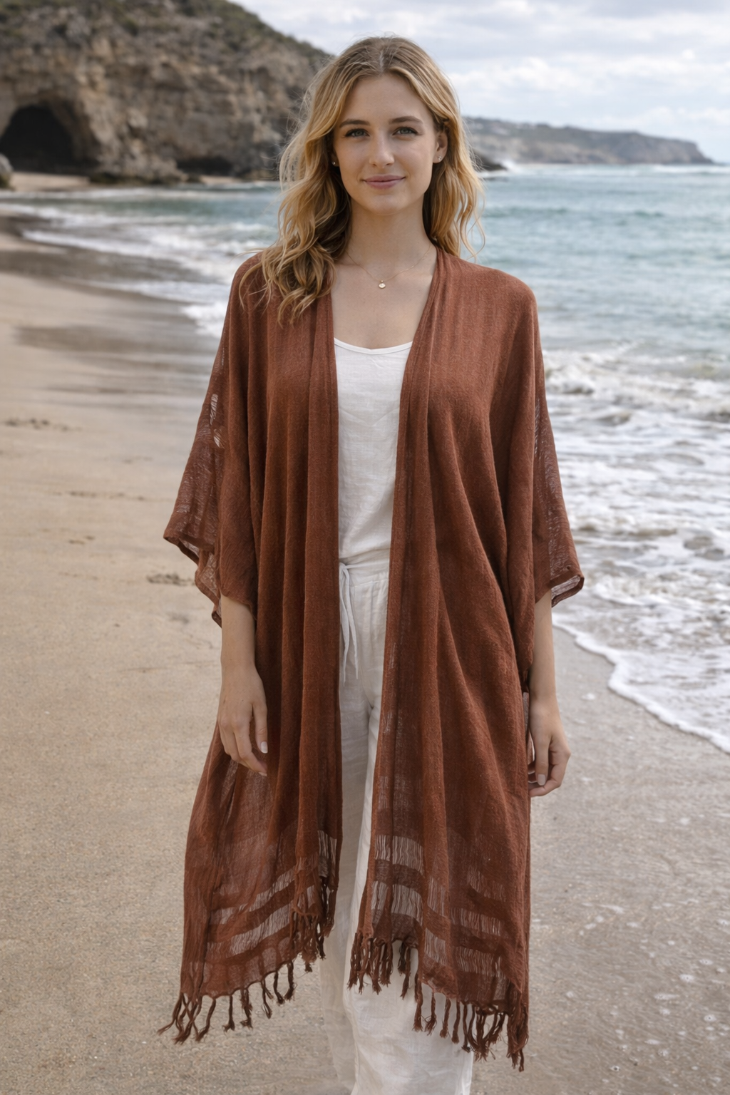 Ember Flow Long Kimono