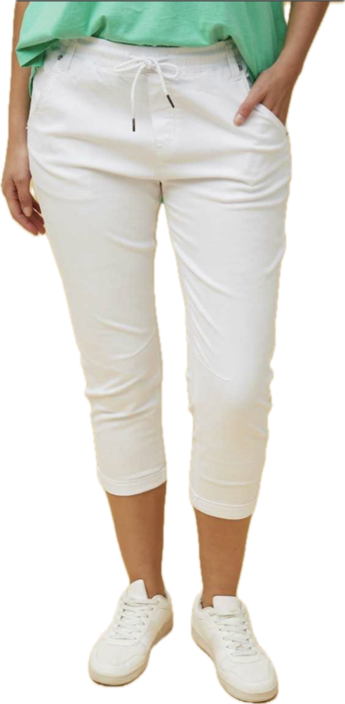 Janja Solid jogger pants - white