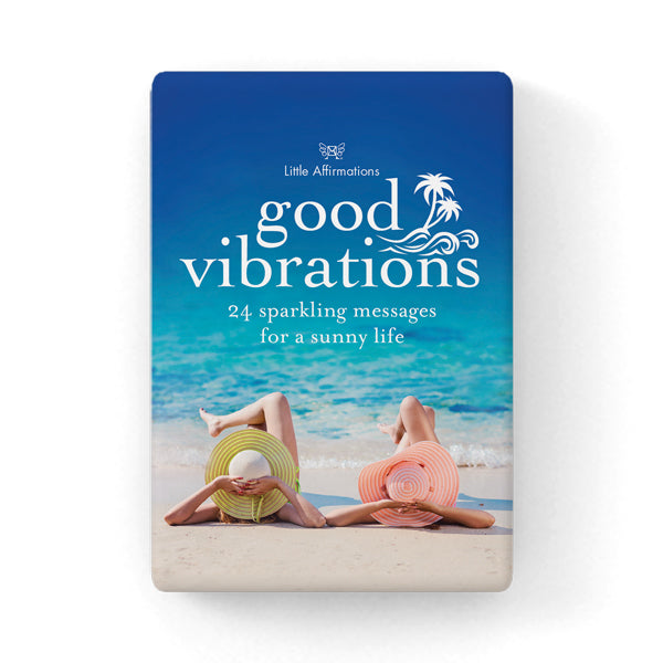 24 Inspirational Affirmation Cards + Stand - Good Vibrations