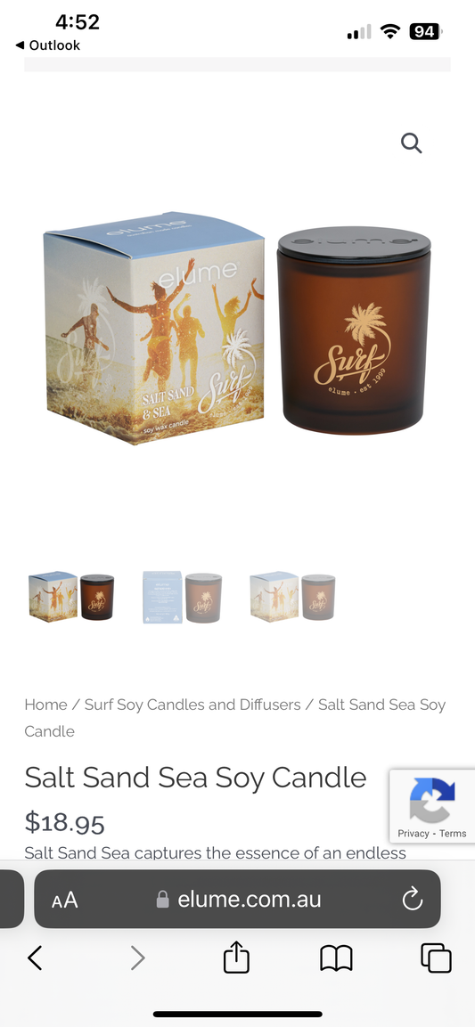 Surf range Beach Bonfire Soy Candle