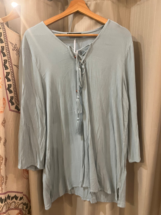 Beach Kurta  top - sea mist