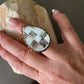 Mother of pearl large ring