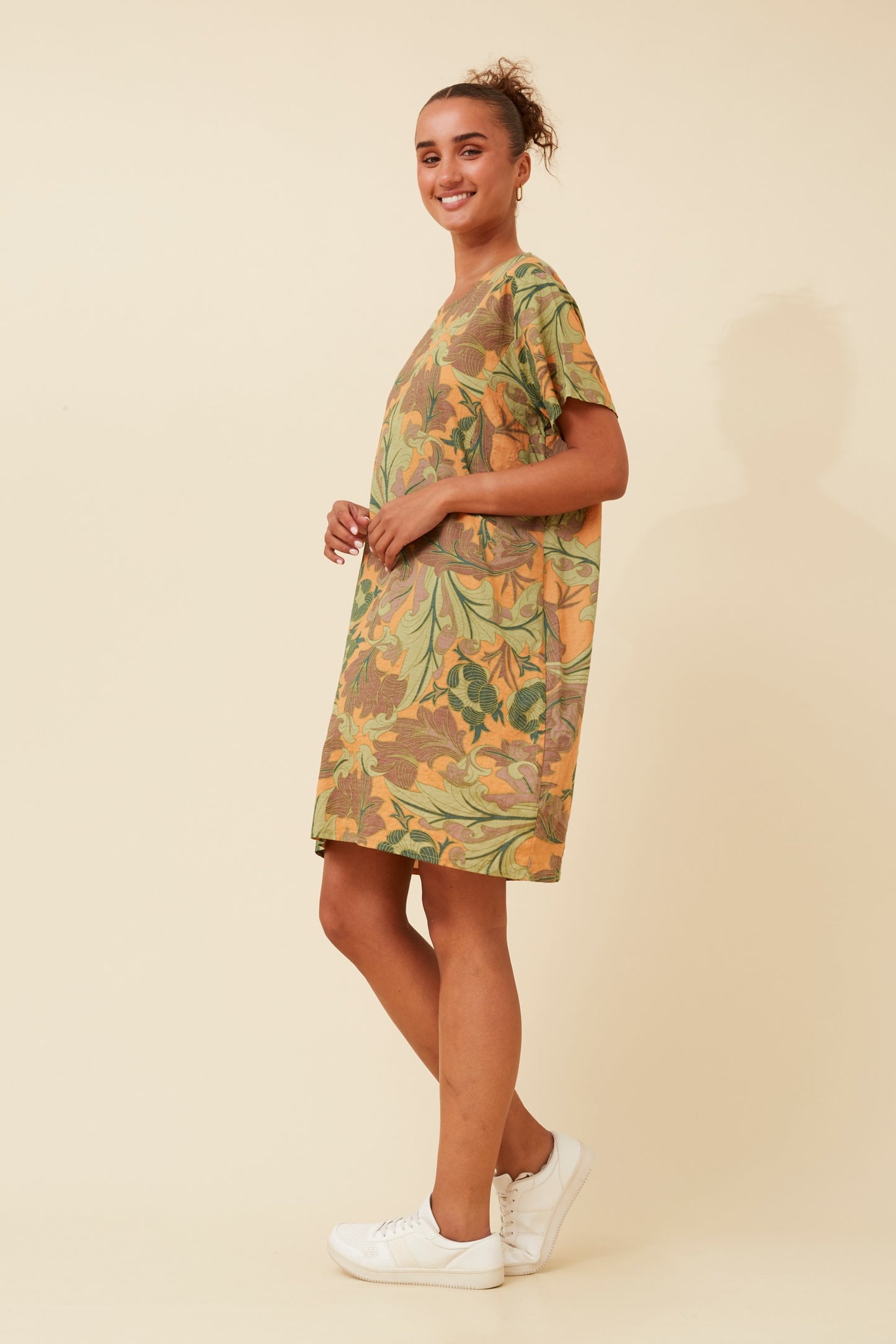 VINE LEAF PRINT DRESS