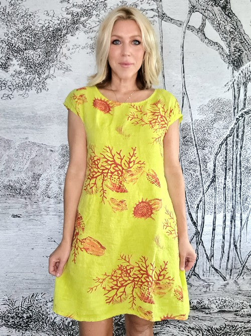 Bright Lime Reef Kennedy Dress