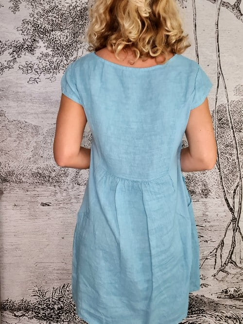 Blue Plain Kennedy Dress