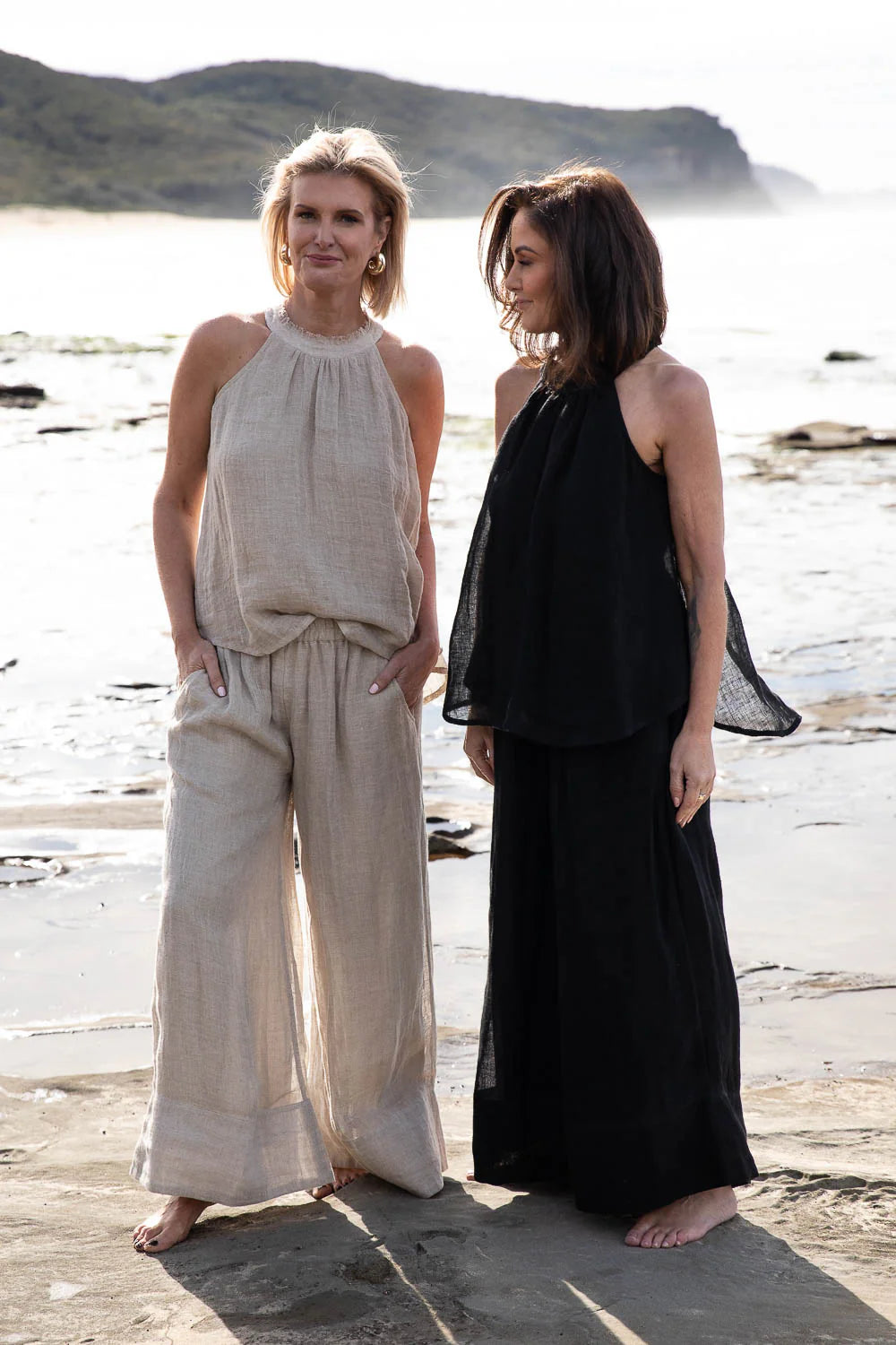 Eadie Arana Linen Pant - Natural