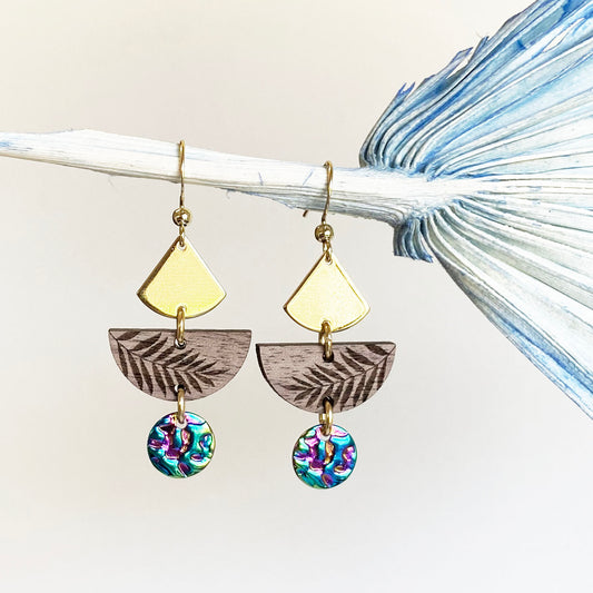 Joy  design ( gold ) -  Firefly design Earrings