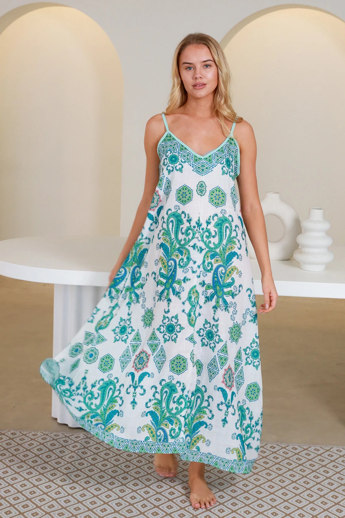 Cindy Emerald Summer dress