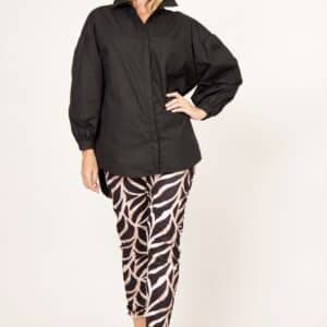 Florence Cotton Shirt - Black