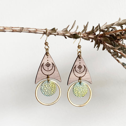 Lauren Moon ( gold ) design  -  Firefly Accessories Earrings