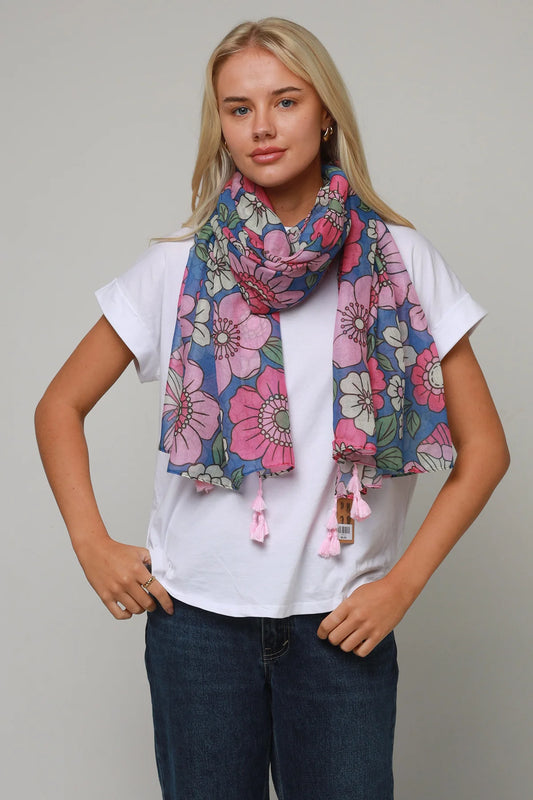 Fleur tassel scarf