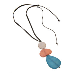 Caroline Teardrop Necklace - Aqua