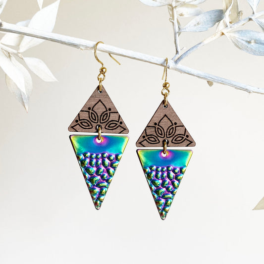 Zoey gold design  -  Firefly design Earrings