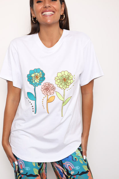 Poppy Tshirt - White