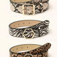 animal print belts