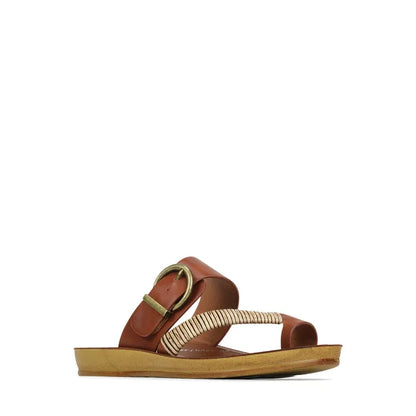 Bria Sandal in Cognac