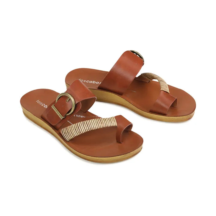 Bria Sandal in Cognac
