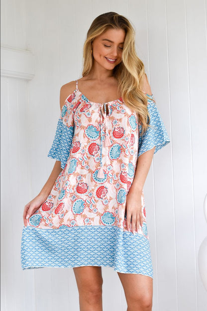 COCONUT ICE split sleeve dress