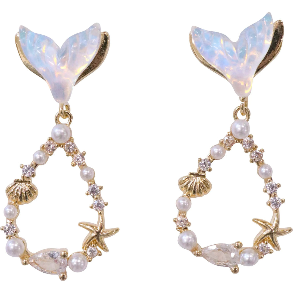 Pear Whale Earrings
