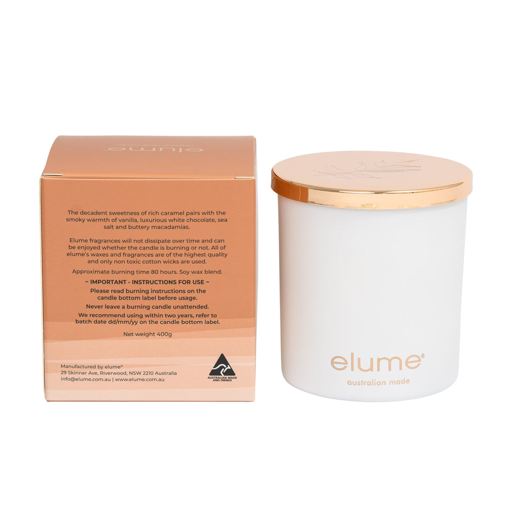 Creme Caramel & Macadamia Soy Candle