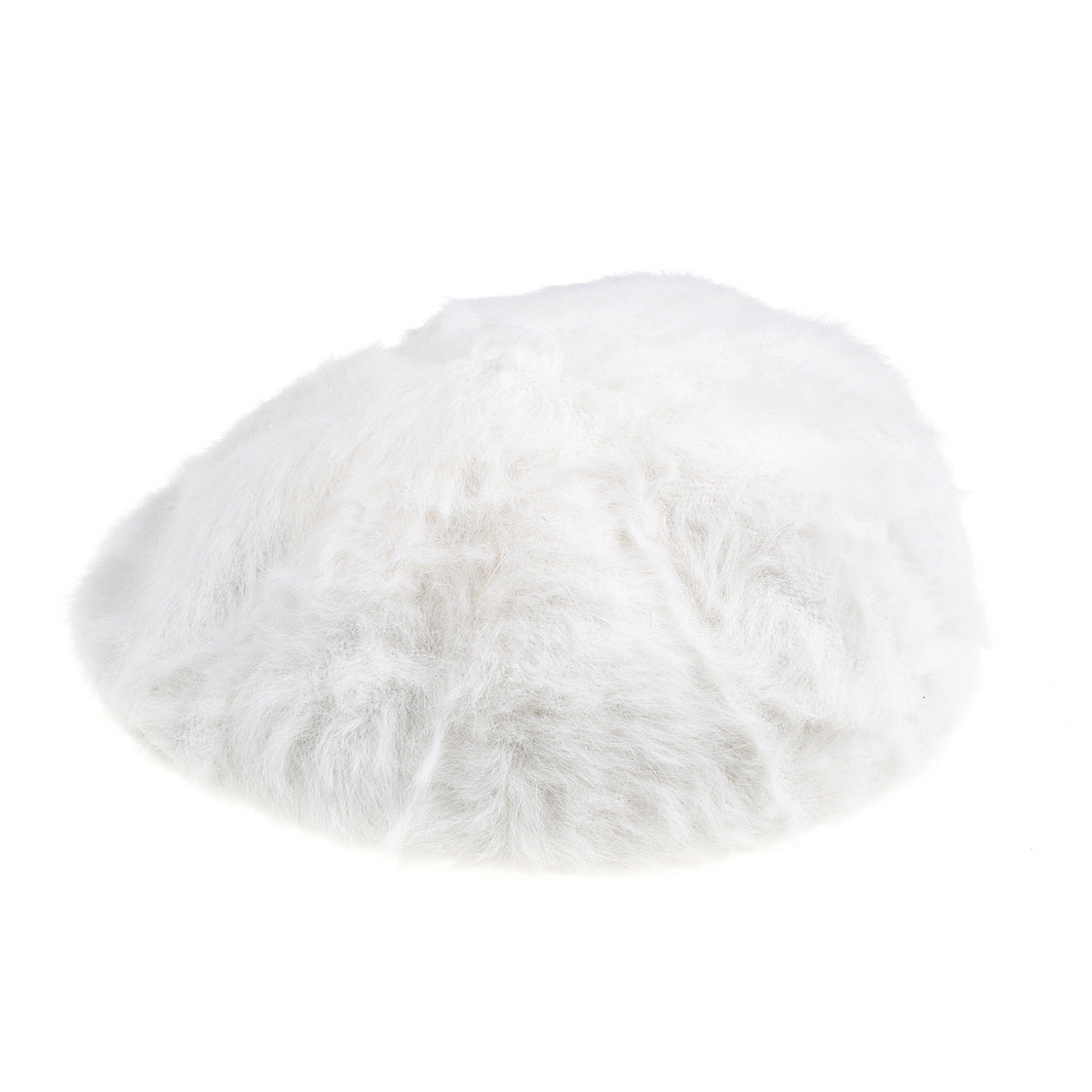 French Beret hat- snow white