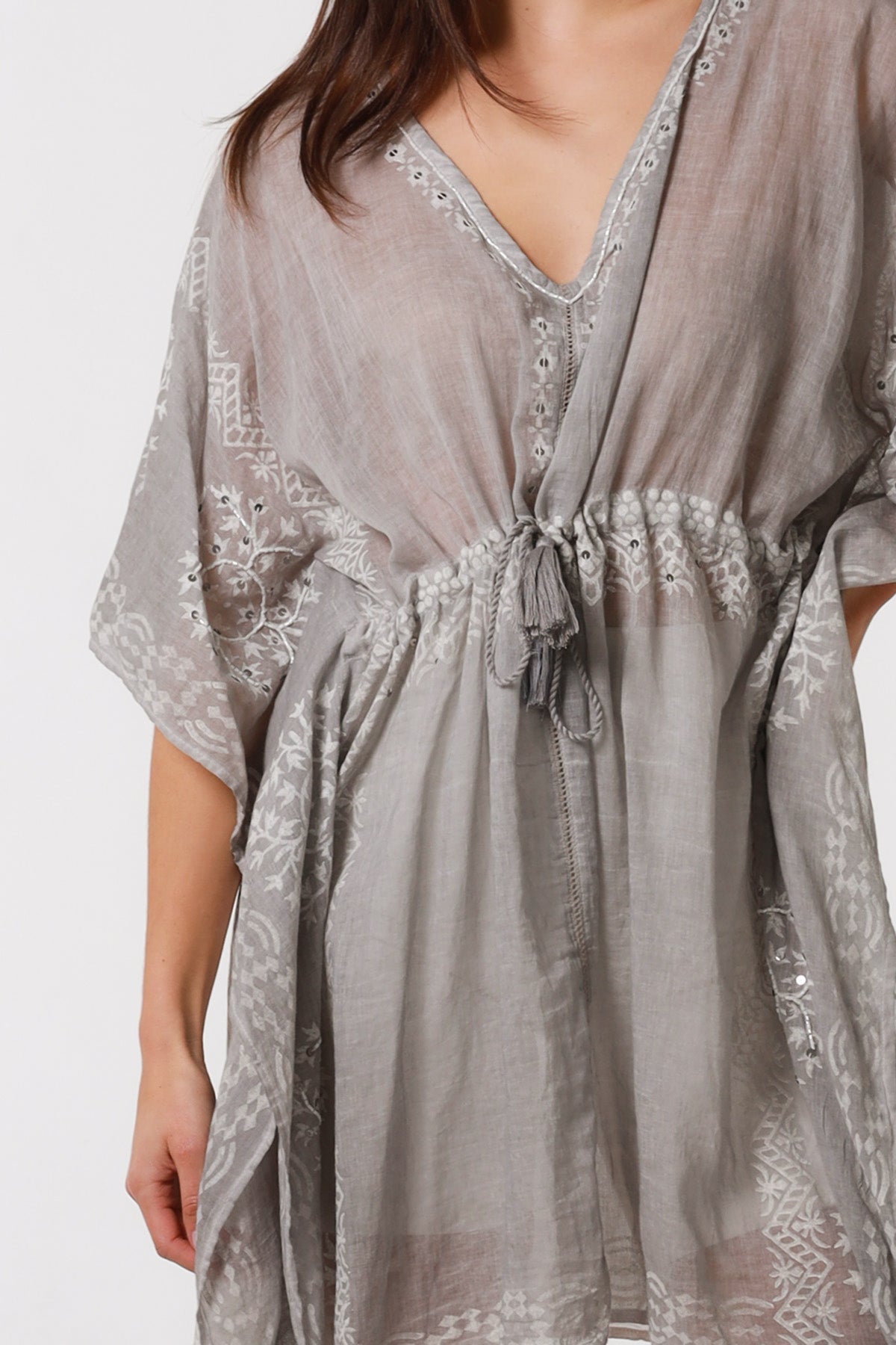 Sarah Stone cotton Kaftan dress