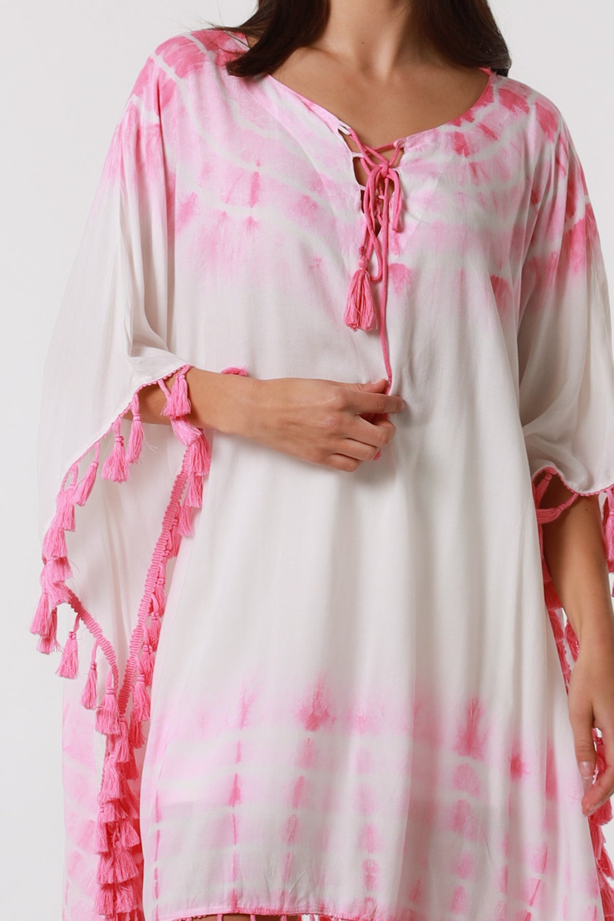 Danika Blush cotton kaftan dress