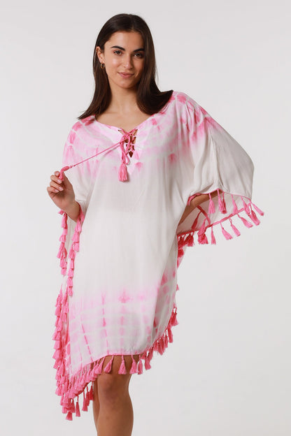 Danika Blush cotton kaftan dress