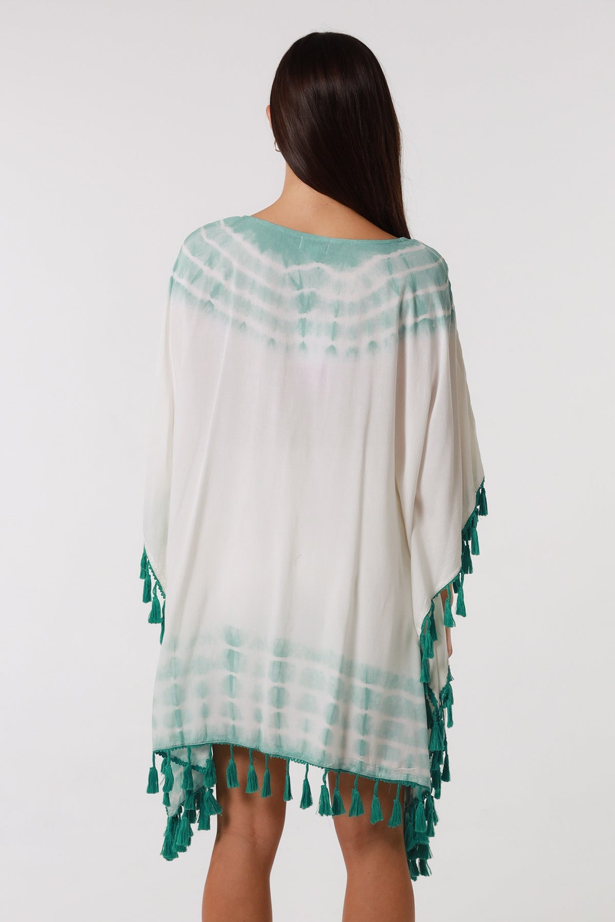 Danika Emerald cotton kaftan dress