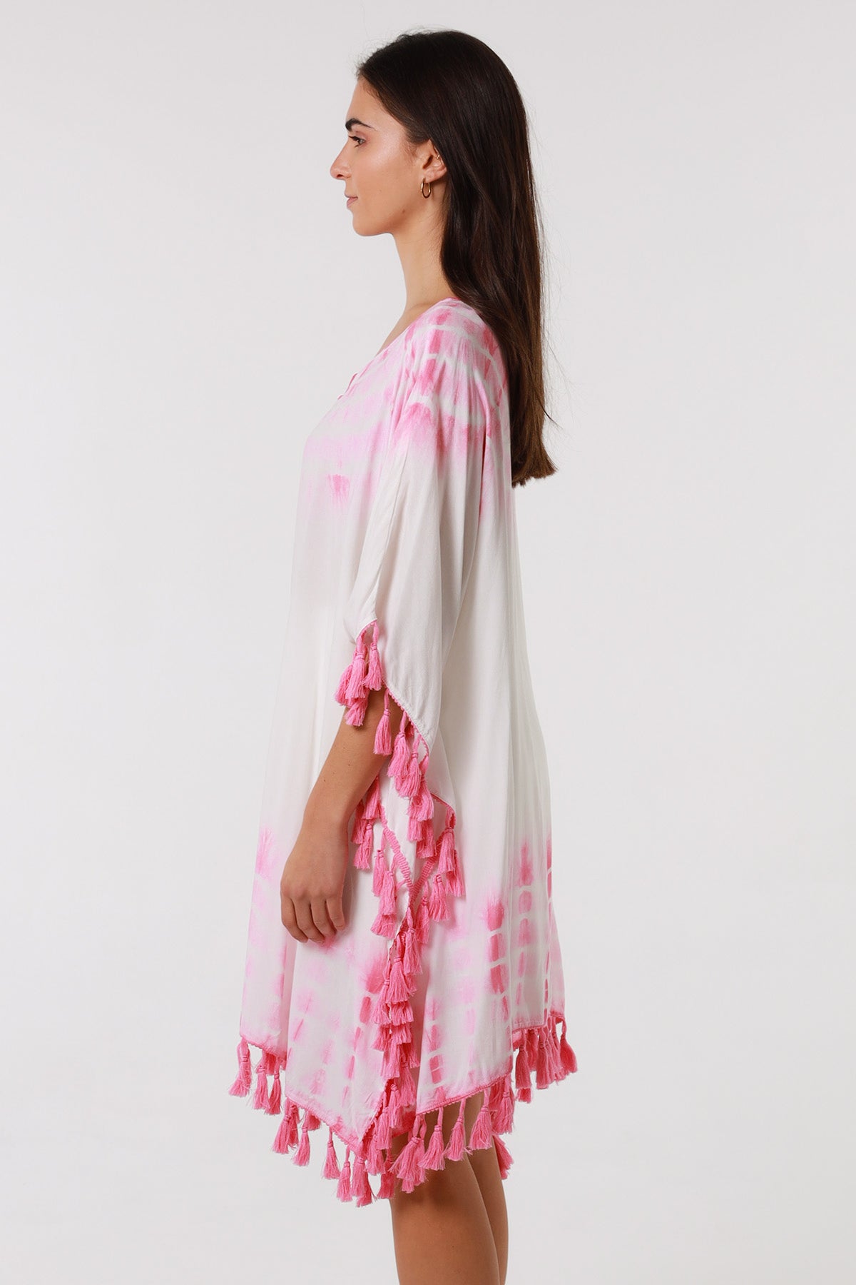 Danika Blush cotton kaftan dress