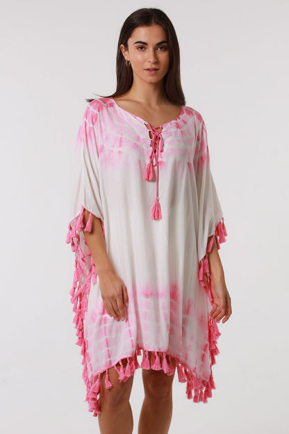 Danika Blush cotton kaftan dress