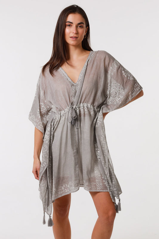 Sarah Stone cotton Kaftan dress