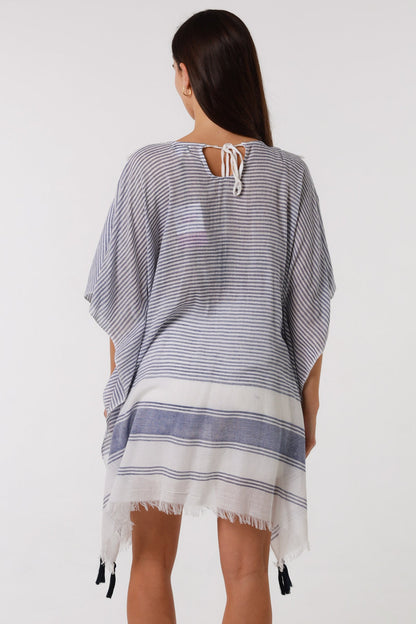 Simona V neck Kaftan dress