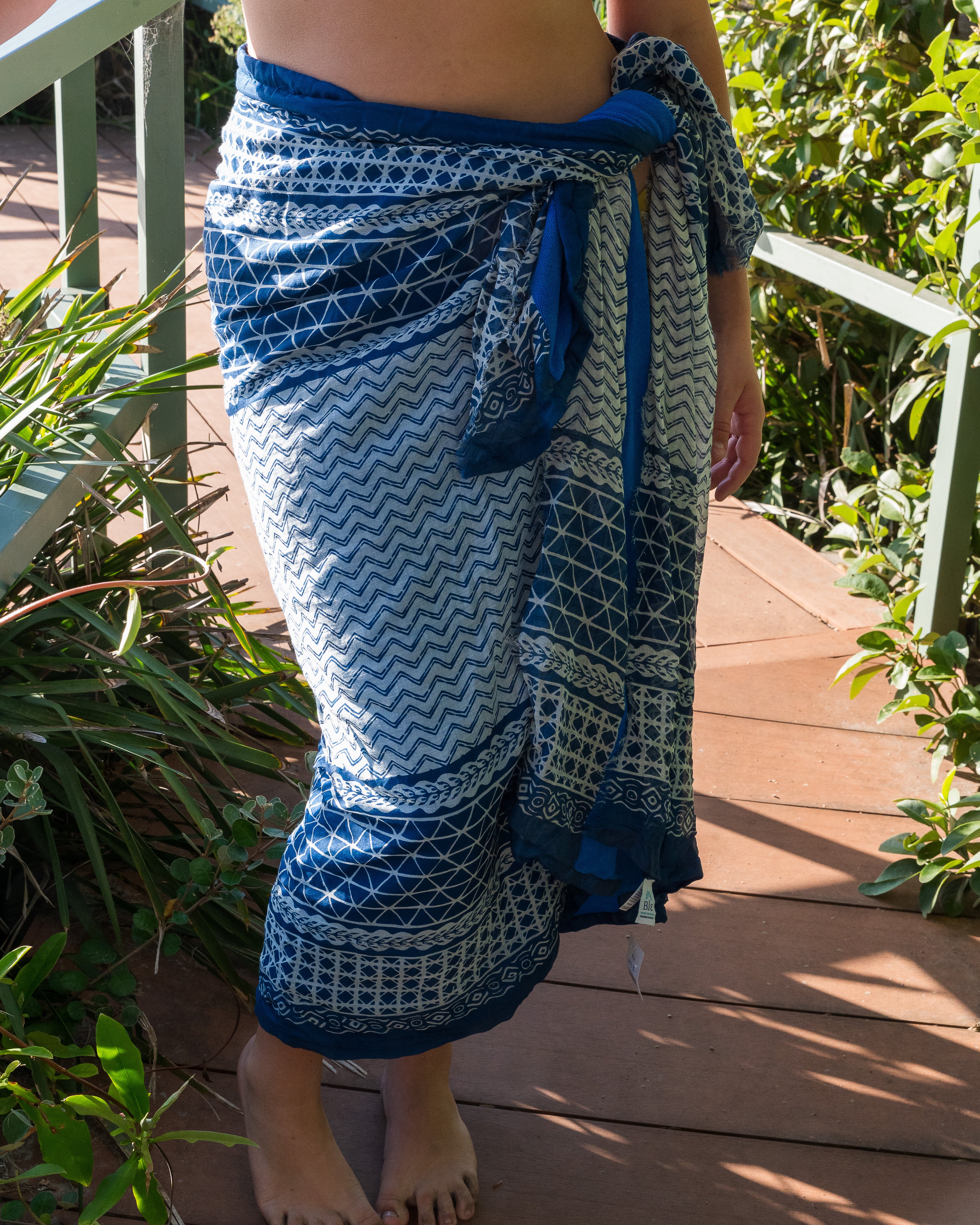 Ble Terry Towelling beach towel sarong  -