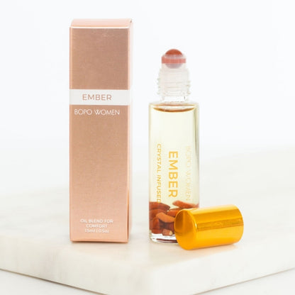 bopo women ember crystal infused perfume roller with box