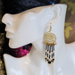 Onyx Pharaoh Earrings by Jazz it up Designs, chandelier earrings