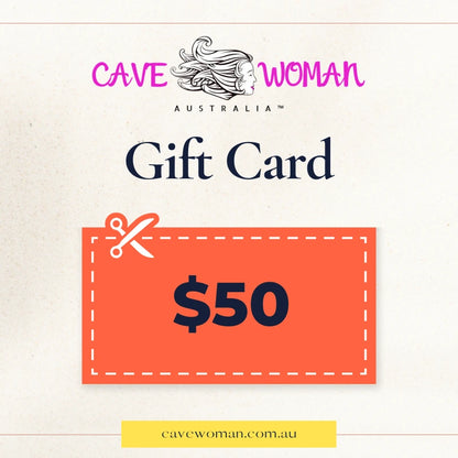 cave woman australia gift card $50