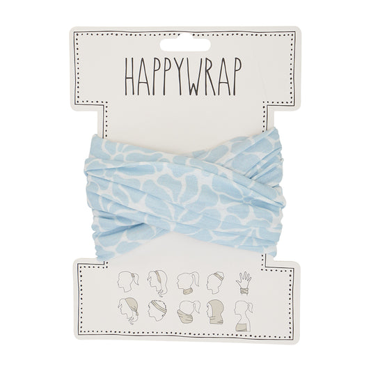 Happy Wrap Scarf Bandana – Sky Blue Petal