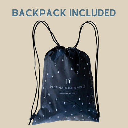 destination towel free back pack