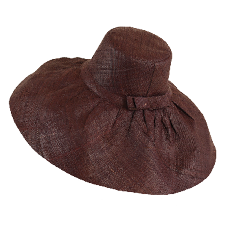 Demi Capeline Straw Hat - Chocolate