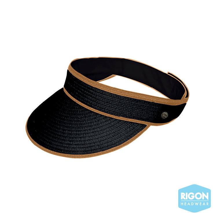 Melody Woven Sun Visor - black