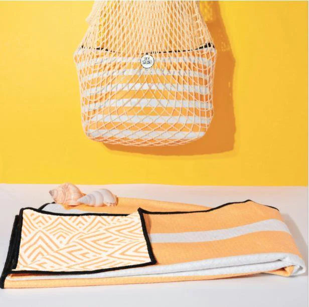 Sand free towel - The Burleigh Stripes Orange