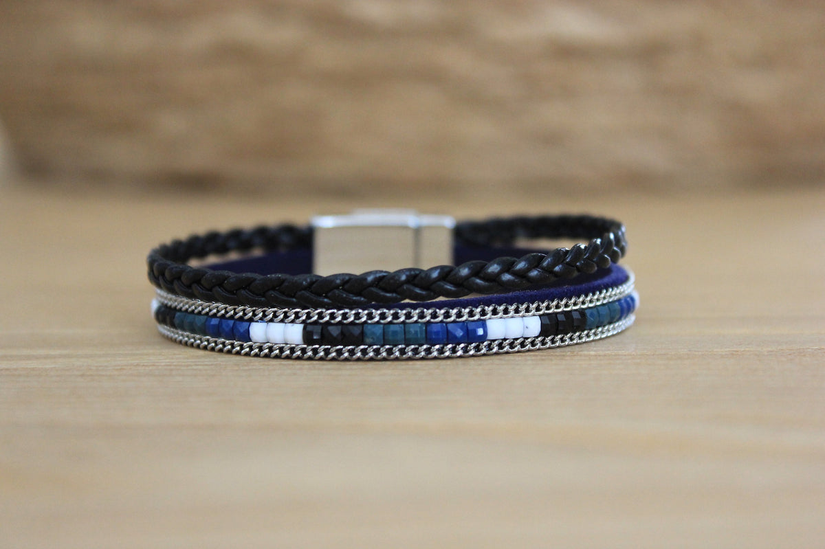 Aztec Bracelet - Navy