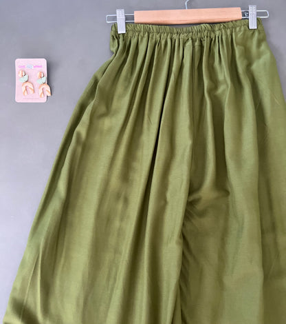 green Palazzo Pants