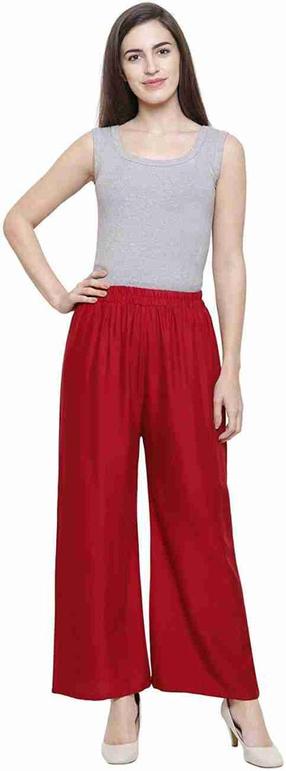 red Palazzo Pants