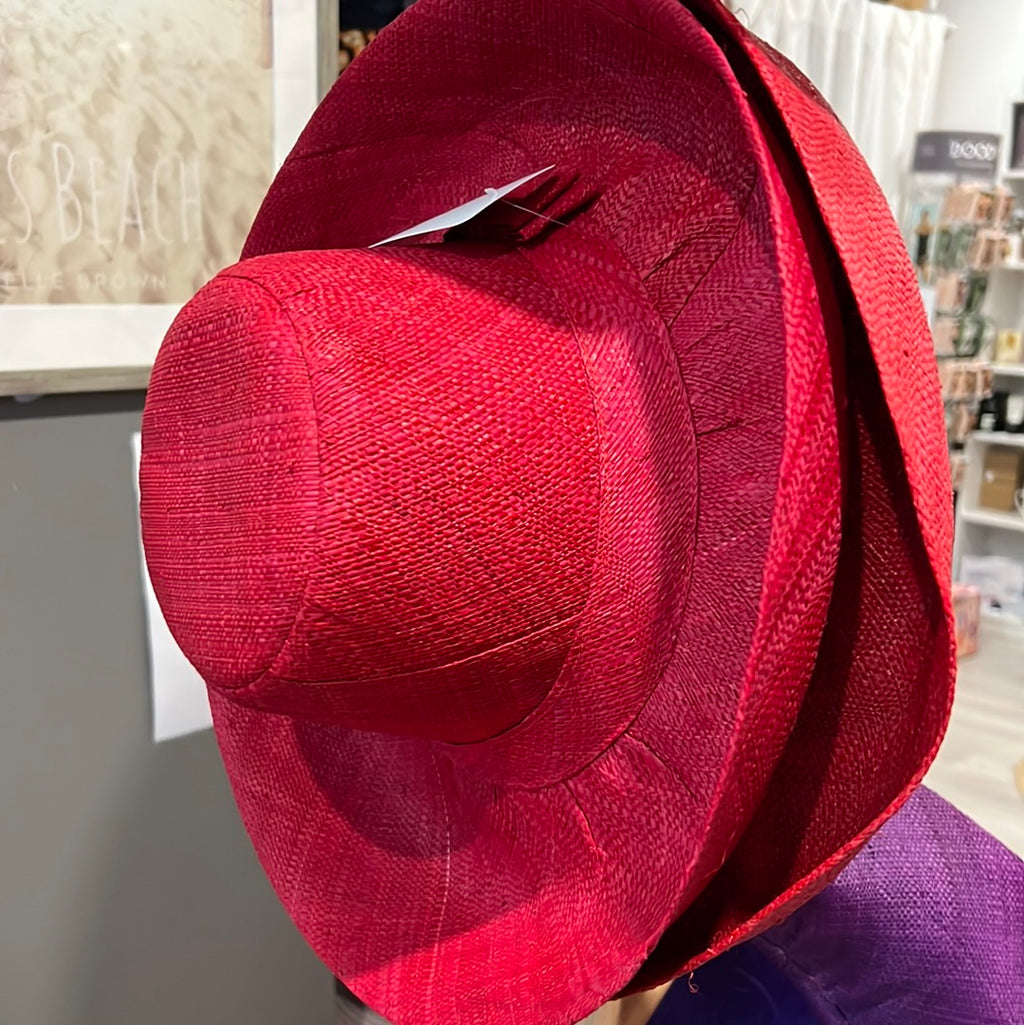 demi capeline strawberry Woven Straw Wide Brim Sun Hat with Bow Straw Band
