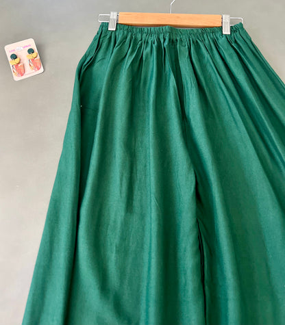 green Palazzo Pants